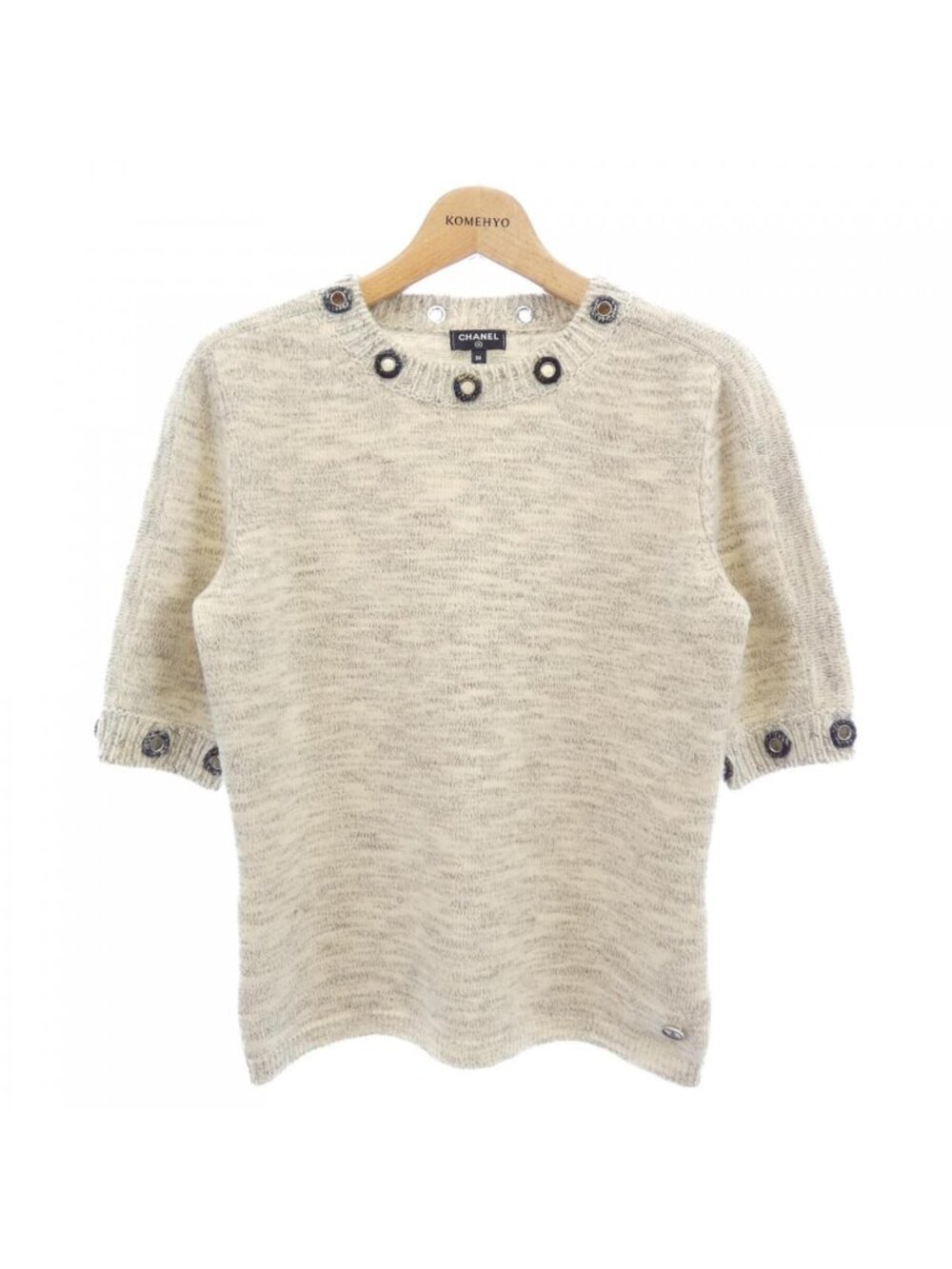 Chanel Knit Sweater Beige